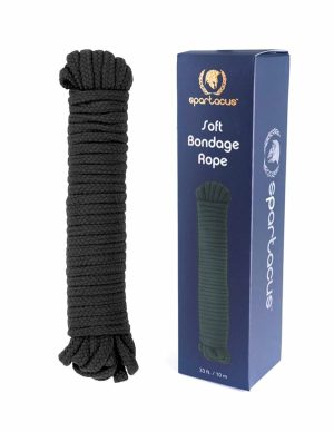 33 Ft Soft Bondage Rope  |   Restraints Bondage Black