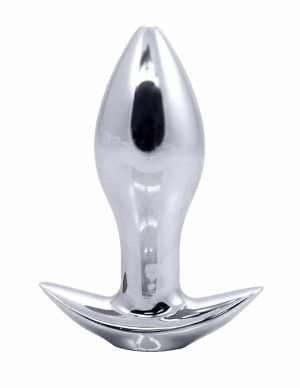 Booty Buddies Vibrating Chrome Anal Plug With Ergonomic Base  |   Anal Toys Anal Toys Anal Toys