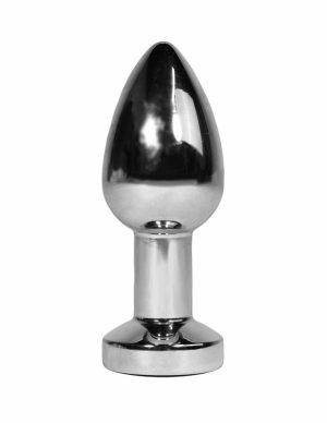 Booty Buddies Vibrating Chrome Anal Plug With Round Base  |   Anal Toys Anal Toys Anal Toys