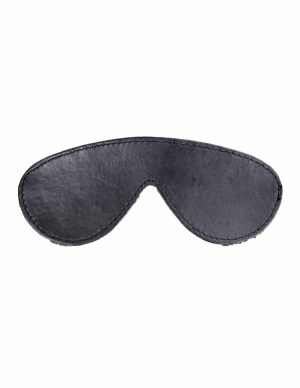 Bound To Love Faux Leather Eye Mask  |   Restraints Bondage Black