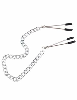 Bound To Love Tweezer Nipple Clips With Chain  |   Nipple Play Bondage Nipple Play