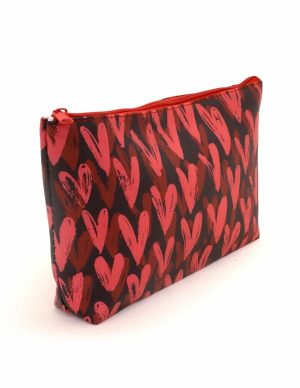 Classic Heart Storage Bag  |   Travel Ready Sex Toys Red/Black