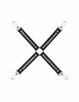 Diamond Studded Hogtie  |   Restraints Bondage Black/Silver