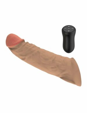 Enhancements Large Vibrating Silicone Penis Extender  |   Men’s Toys Men's Toys Men's Toys