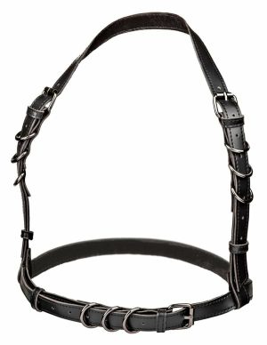 Euphoria Halter Buckle Harness  |   Fetishwear Bondage Black