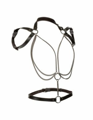 Euphoria – Multi Chain Halter  |   Fetishwear Bondage Black