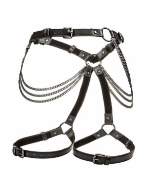 Euphoria Multi Chain Thigh Harness  |   Fetishwear Bondage Black