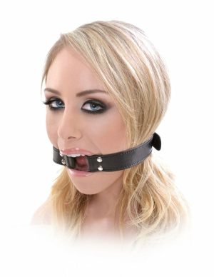 Fetish Fantasy Beginners Open Mouth Gag  |   Restraints Bondage Black