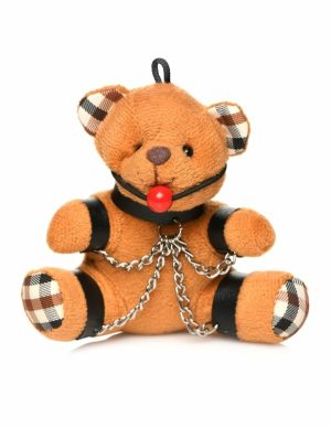 Gagged Teddy Bear Keychain  |   Restraints Bondage No Color