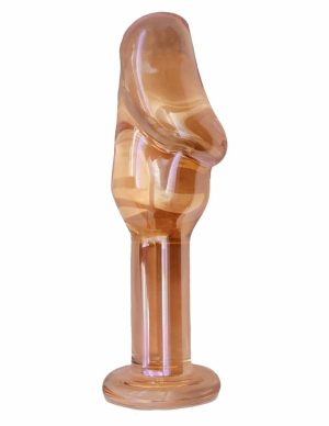 Glassy Saffron Glass Plug  |   Anal Toys Anal Toys Anal Toys