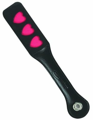 Hearts Leather Paddle  |   Impact Play Bondage Impact Play