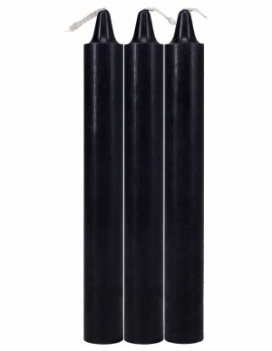 Japanese Drip Black Candles 3 Pack – Hot Wax Play  |   Impact Play Bondage Black