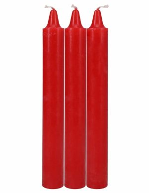 Japanese Drip Red Candles 3 Pack – Hot Wax Play  |   Impact Play Bondage Impact Play