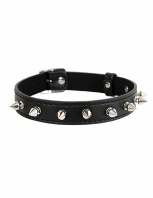 Kink And Consent Studded Collar  |   Restraints Bondage Black