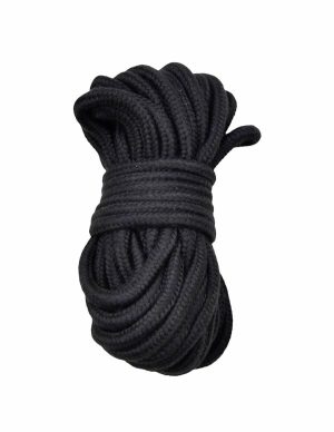 Kink & Consent Cotton Bondage Rope In Black  |   Restraints Bondage Black