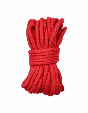 Kink & Consent Cotton Bondage Rope In Red  |   Restraints Bondage Red