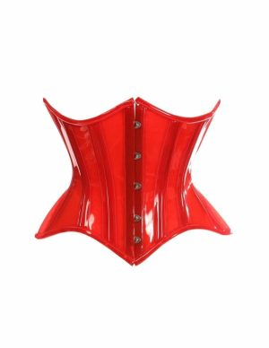 Lavish Curvy Cut Clear Underbust Waist Cincher  |   Fetishwear Bondage Fetishwear