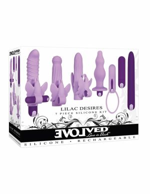 Lilac Desires 7 Piece Silicone Vibrator Kit  |   Bullets & Eggs Bullets & Eggs Bullets & Eggs