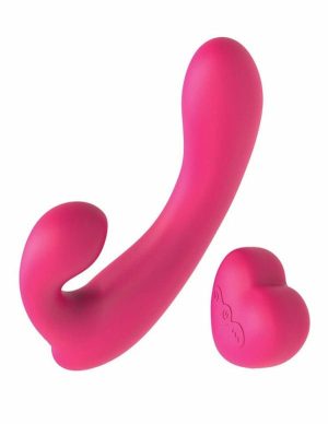 Love Essentials Love Me Tender Rotating Vibe With Heart Remote  |   Rabbits Rabbits Pink