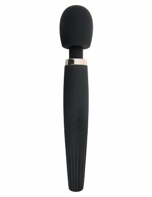 Love Essentials Mighty Wand Massager  |   Wands & Attachments Sex Toys Black