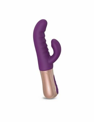 Love To Love Sassy Bunny Thrusting Dual Stimulator  |   Rabbits Rabbits Purple