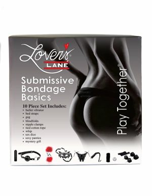 Lover’s Lane 10Pc Submissive Bondage Basics  |   Kits Bondage Black