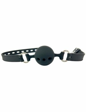 Lovers Pain Silicone Ball Gag  |   Restraints Bondage Black