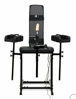 Master Series Obedience Chair W/Sex Machine  |   Luxury Toys Luxury Toys Black