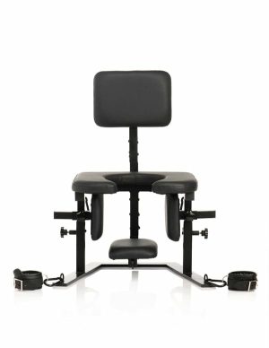 Master Series – Pleasure Throne Queening Chair  |   Sex Furniture Sex Toys Black