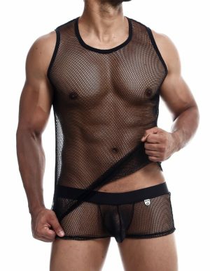 Mob Fishnet Tank Top  |   Fetishwear Bondage Black