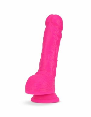 Neo Elite – Dual Density 9 Inch Silicone Dildo  |   Realistic Penises Realistic Penises Neon Pink