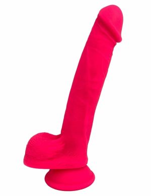 Never Lonely Rock Candy Dildo  |   Queer Friendly Queer Friendly Hot Pink