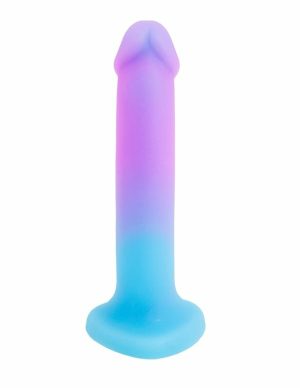 Never Lonely Sweethart Suction Cup Dildo  |   Queer Friendly Queer Friendly Purple/Blue