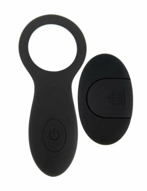 Never Lonely Vibrating C-Ring  |   Men’s Toys Men's Toys Black