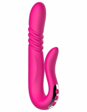 Playtime Revolve Thrusting Vibrator  |   Rabbits Rabbits Hot Pink