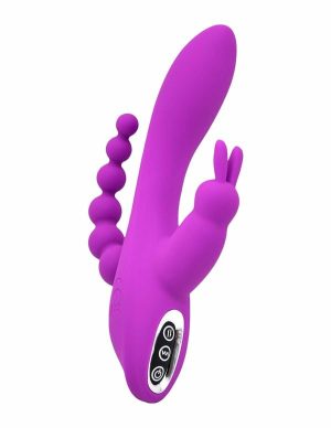 Playtime Triple Thrill Rabbit Vibrator  |   Anal Toys Anal Toys Anal Toys