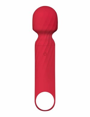 Pleasure On-The-Go Mini Travel Wand  |   Wands & Attachments Sex Toys Red