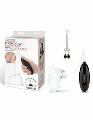 Rechargeable Pussy Pump With Clit Clamp  |   Sexual Wellness Sex Toys No Color