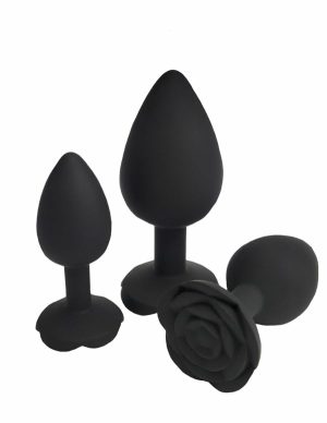 Rosarium Trio Rose Silicone Plug Set  |   Anal Toys Anal Toys Anal Toys