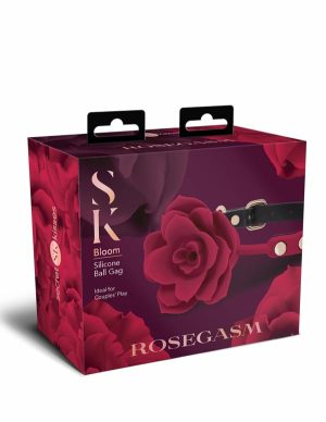 Secret Kisses Rosegasm Bloom Silicone Gag  |   Restraints Bondage Red