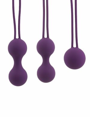 Sensual Love Silicone Smart Balls 3-Pc Kegel Exercisng Aid  |   Sexual Wellness Sex Toys Purple