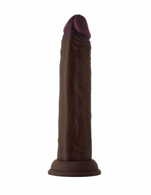 Shaft Model J 8.5 Inch Liquid Silicone Dong  |   Realistic Penises Realistic Penises Chocolate