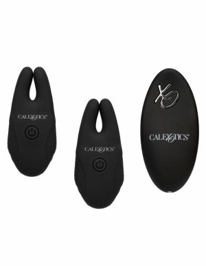 Silicone Remote Nipple Clamps  |   Couple’s Couple's Black