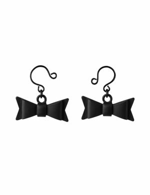 Sincerely Bow Tie Nipple Jewelry  |   Fetishwear Bondage Black