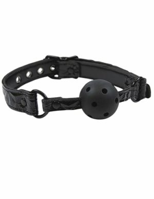 Sinful Breathable Ball Gag  |   Restraints Bondage Black