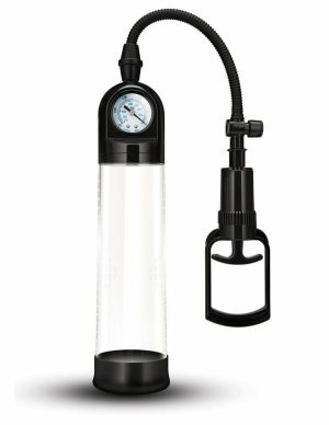 Size Up Penis Pump With Pressure Gauge  |   Men’s Toys Men's Toys Clear/Black