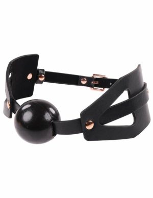 S&M Ball Gag  |   Restraints Bondage Black/Gold