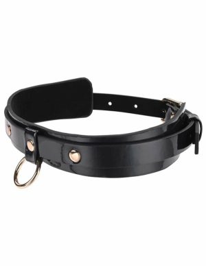 S&M Orbit Day Collar  |   Fetishwear Bondage Black/Gold