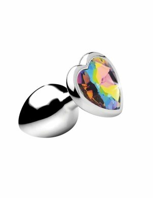 Small Rainbow Prism Heart Anal Plug  |   Anal Toys Anal Toys Anal Toys