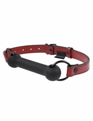 Sportsheets Saffron Silicone Bit Gag  |   Restraints Bondage Black/Red